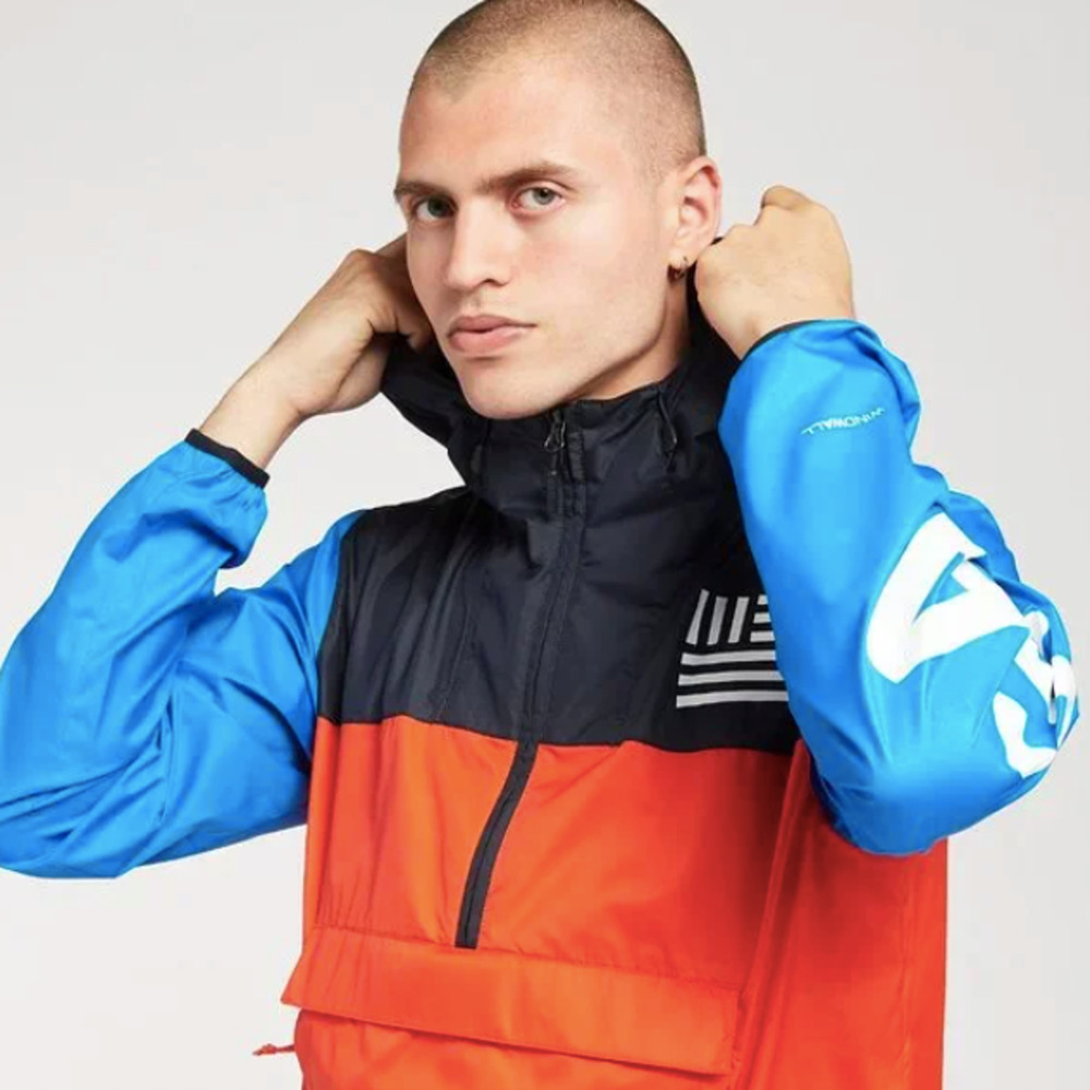 The North Face IC Anorak Windbreaker Windwall Packable Jacket Mens $89 Sz S TNF